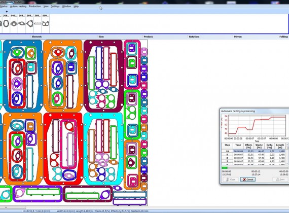 CutNest cutting software for gasket CutNest cutting software for gasket