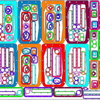 Automatic nesting gaskets